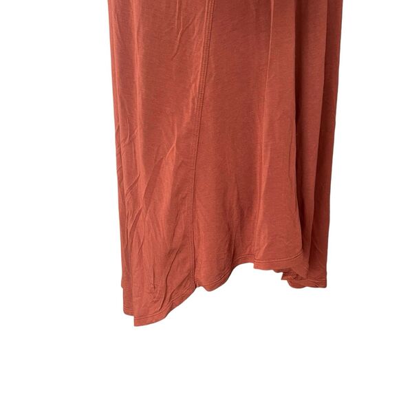 Lululemon XL Up For Down Time Long Sleeve Top Terracotta Brown Scoop Neck - Picture 5 of 10